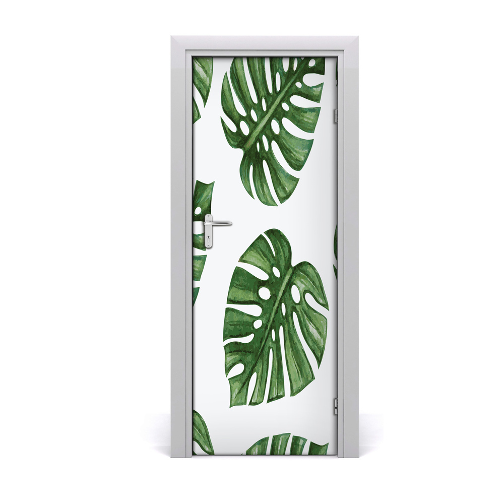 Okleina samoprzylepna fototapety na drzwi Monstera