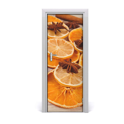 Naklejka samoprzylepna na drzwi Zapach świąt