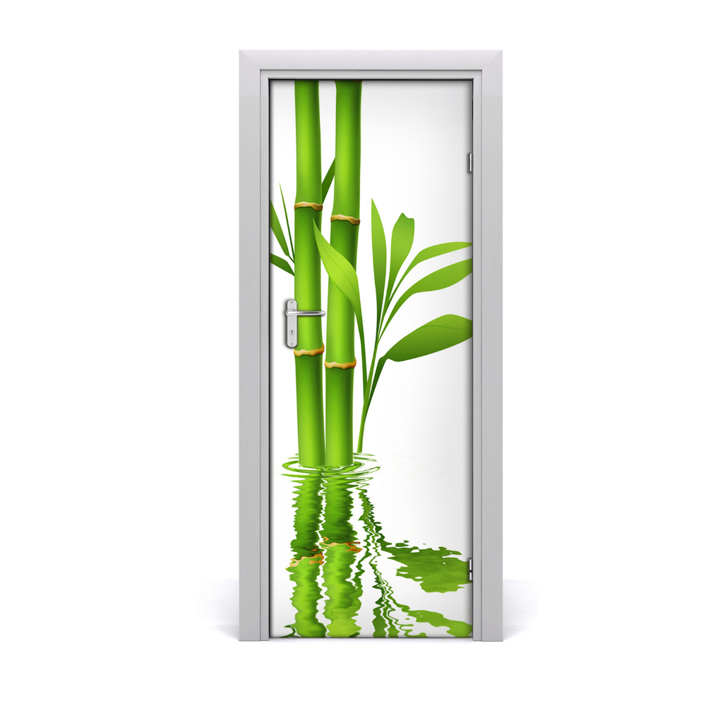 Naklejka samoprzylepna na drzwi Bambus
