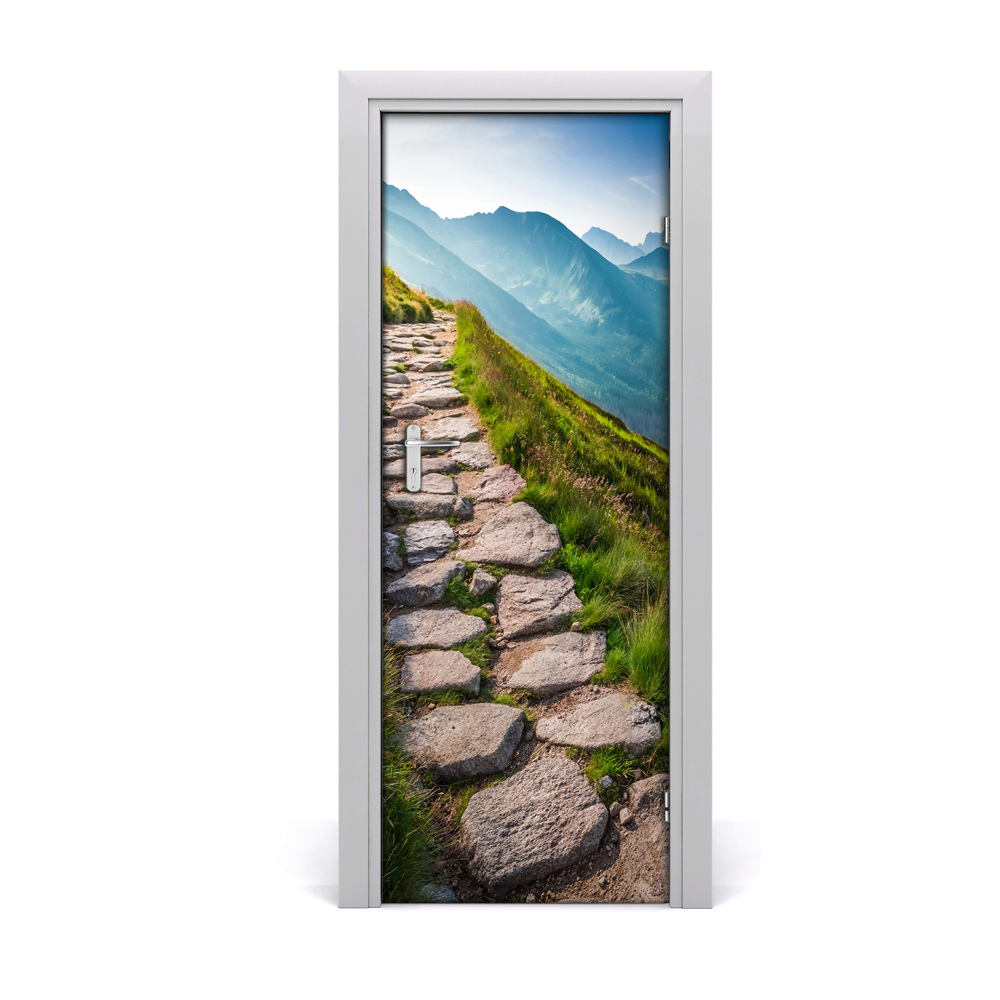 Naklejka na drzwi samoprzylepna Górski szlak