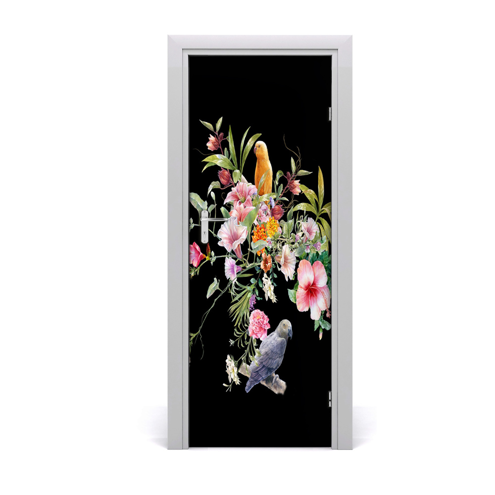 Okleina Naklejka fototapeta na drzwi Hawajskie kwiaty