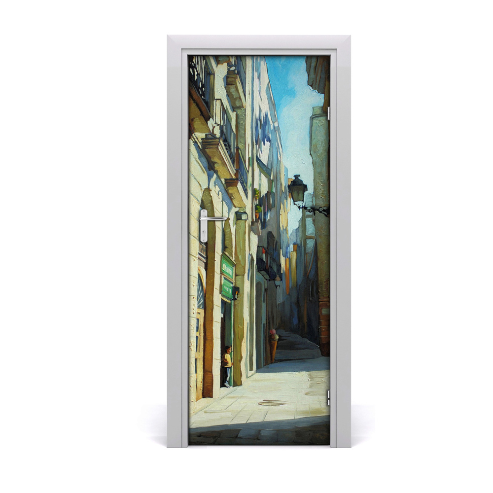 Fototapeta samoprzylepna na drzwi Ulice Barcelony