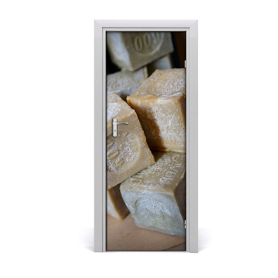 Naklejka fototapeta na drzwi Ręcznie robione mydło