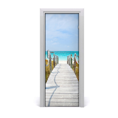 Naklejka fototapeta na drzwi Ścieżka na plażę