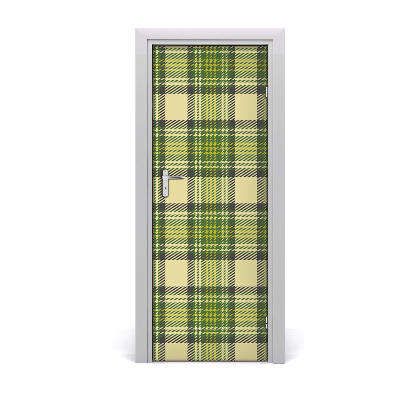 Naklejka fototapeta na drzwi Zielona krata tło