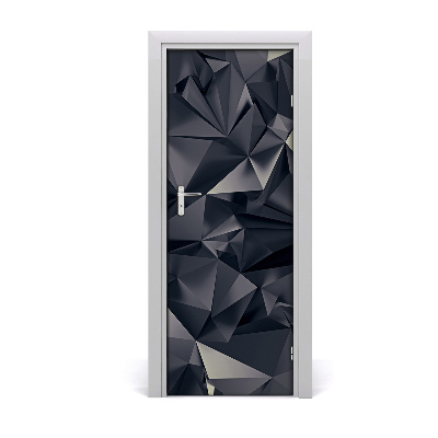 Naklejka samoprzylepna na drzwi Czarne tło