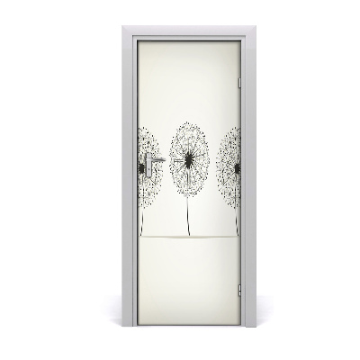 Okleina Naklejka fototapeta na drzwi Dmuchawce