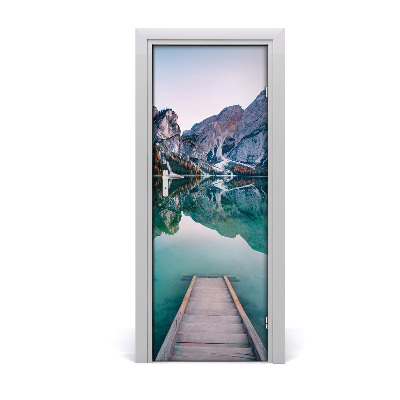 Fototapeta samoprzylepna na drzwi Jezioro Górskie pomost