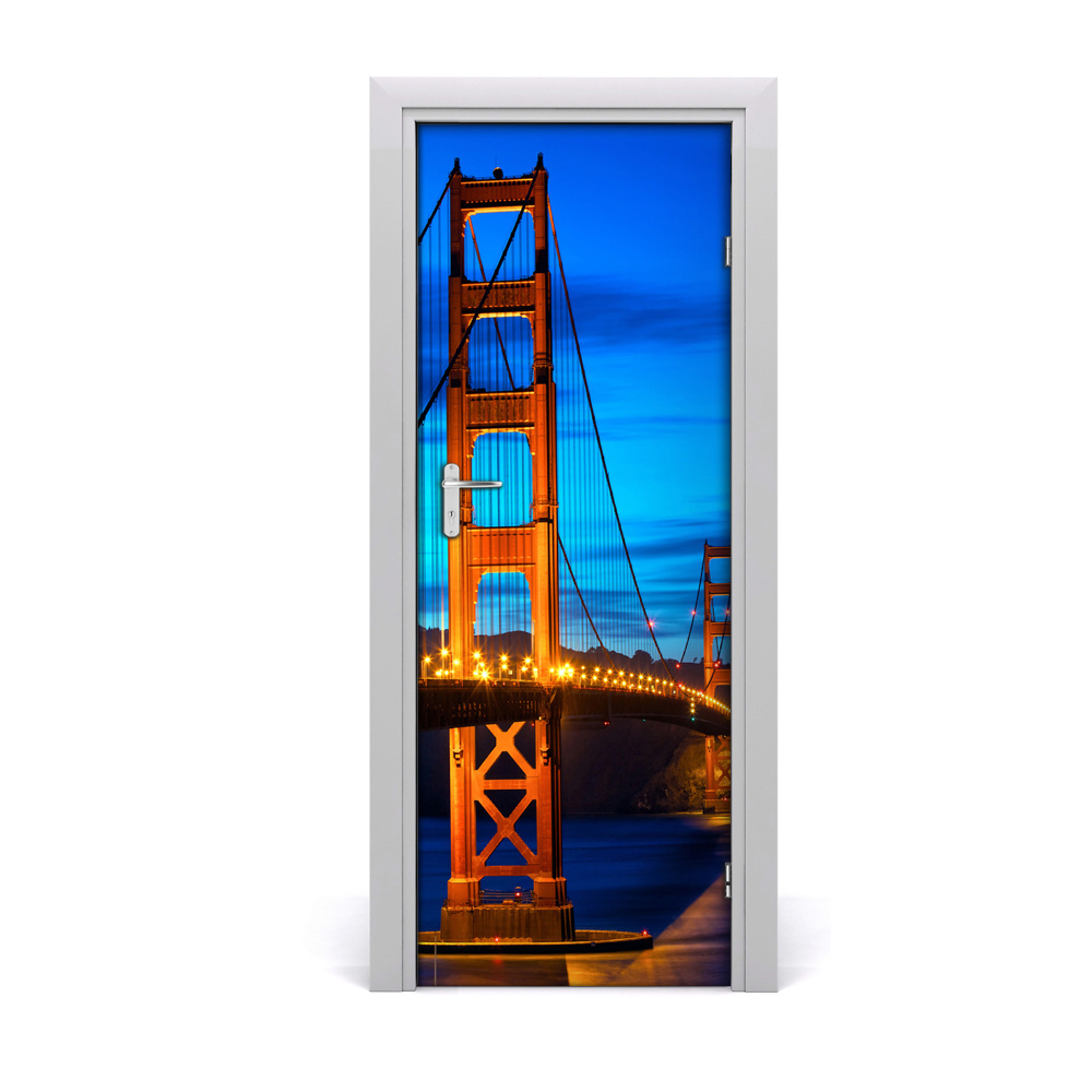 Fototapeta samoprzylepna drzwi Most San Francisco o zmierzchu