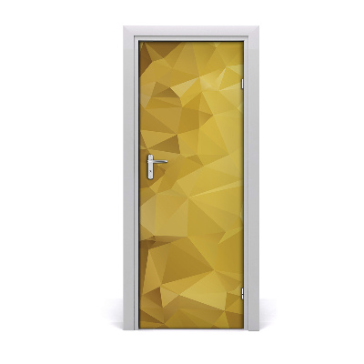 Naklejka samoprzylepna na drzwi Żółte tło