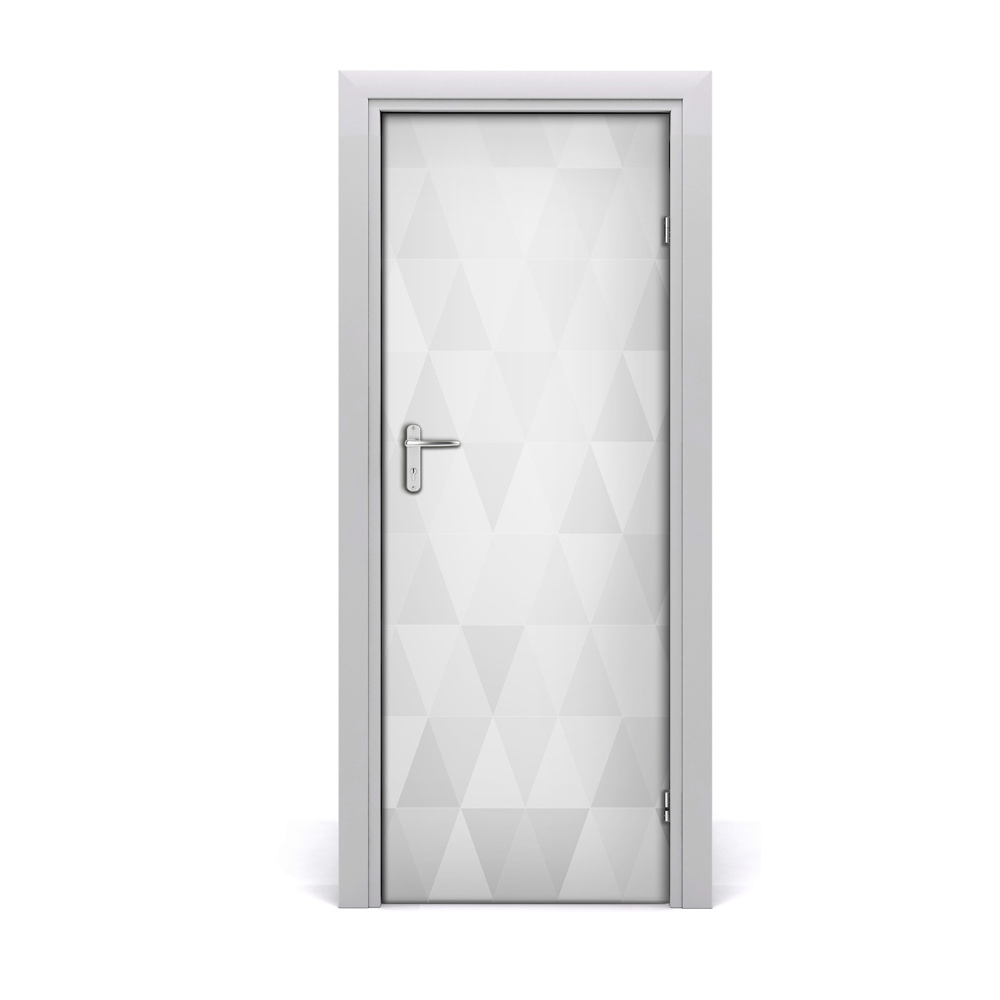 Naklejka fototapeta na drzwi Tło z szarych trójkątów