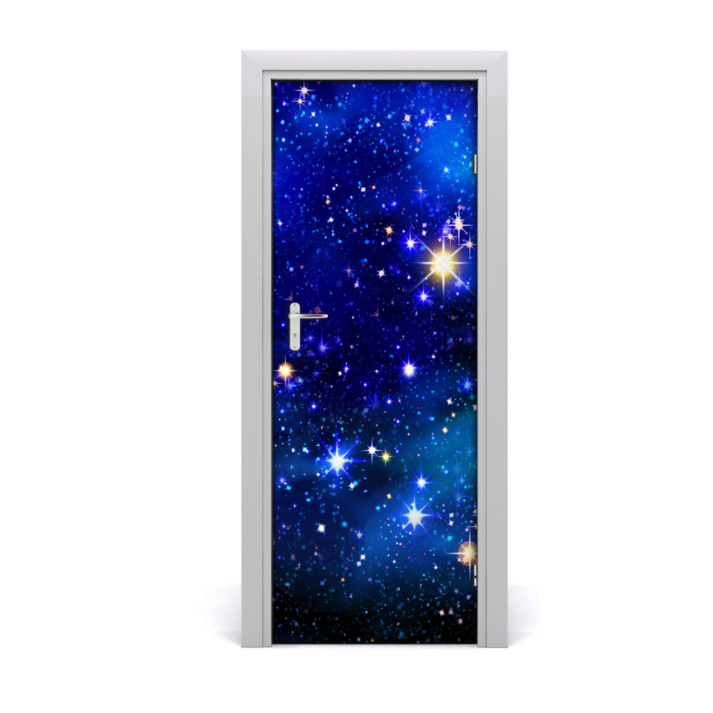 Fototapeta samoprzylepna drzwi Gwieździste granatowe niebo