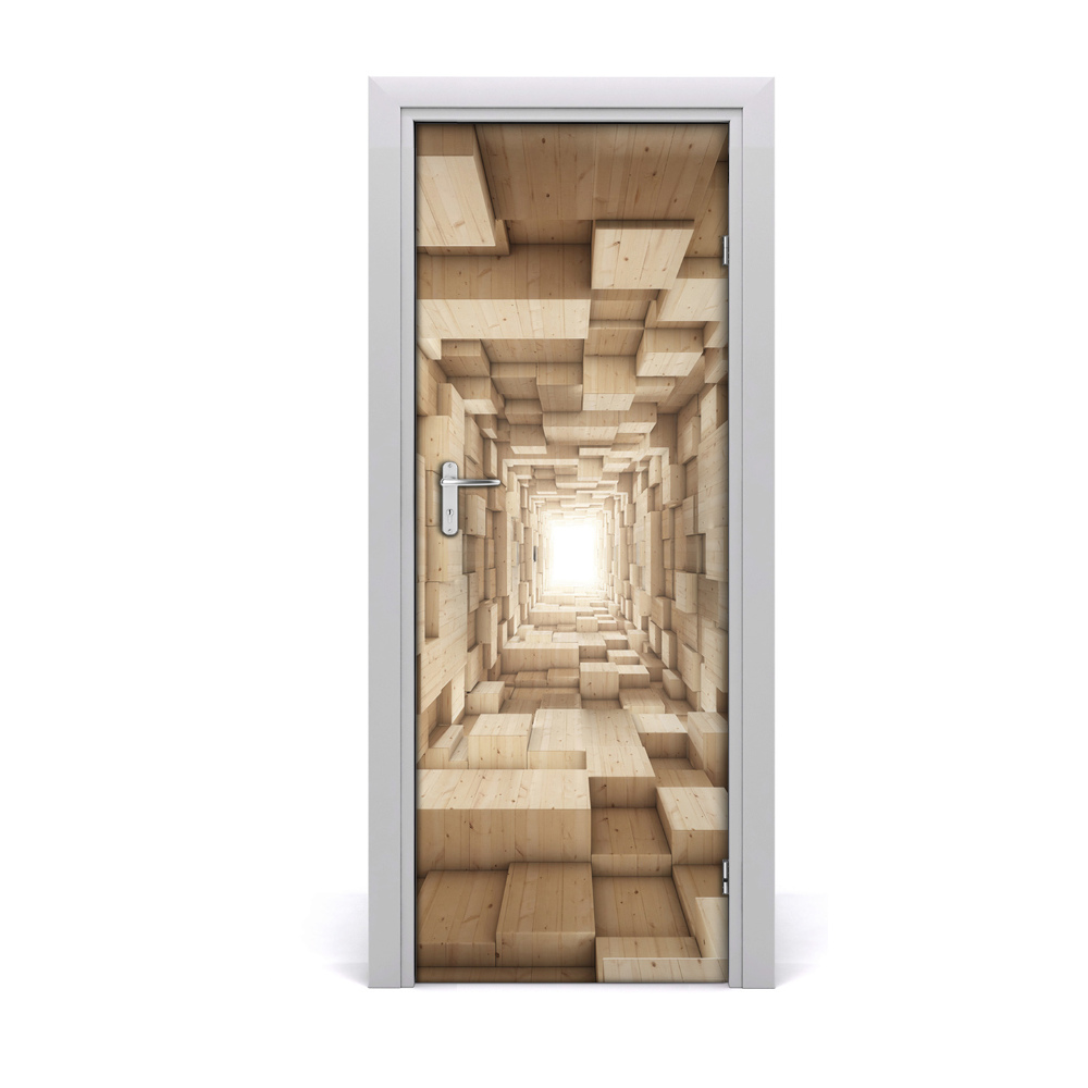 Naklejka samoprzylepna na drzwi Abstrakcja 3D