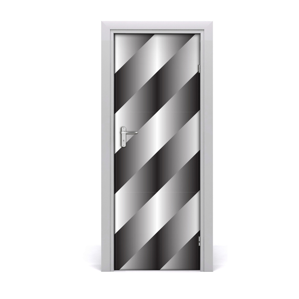 Naklejka samoprzylepna na drzwi Abstrakcja paski