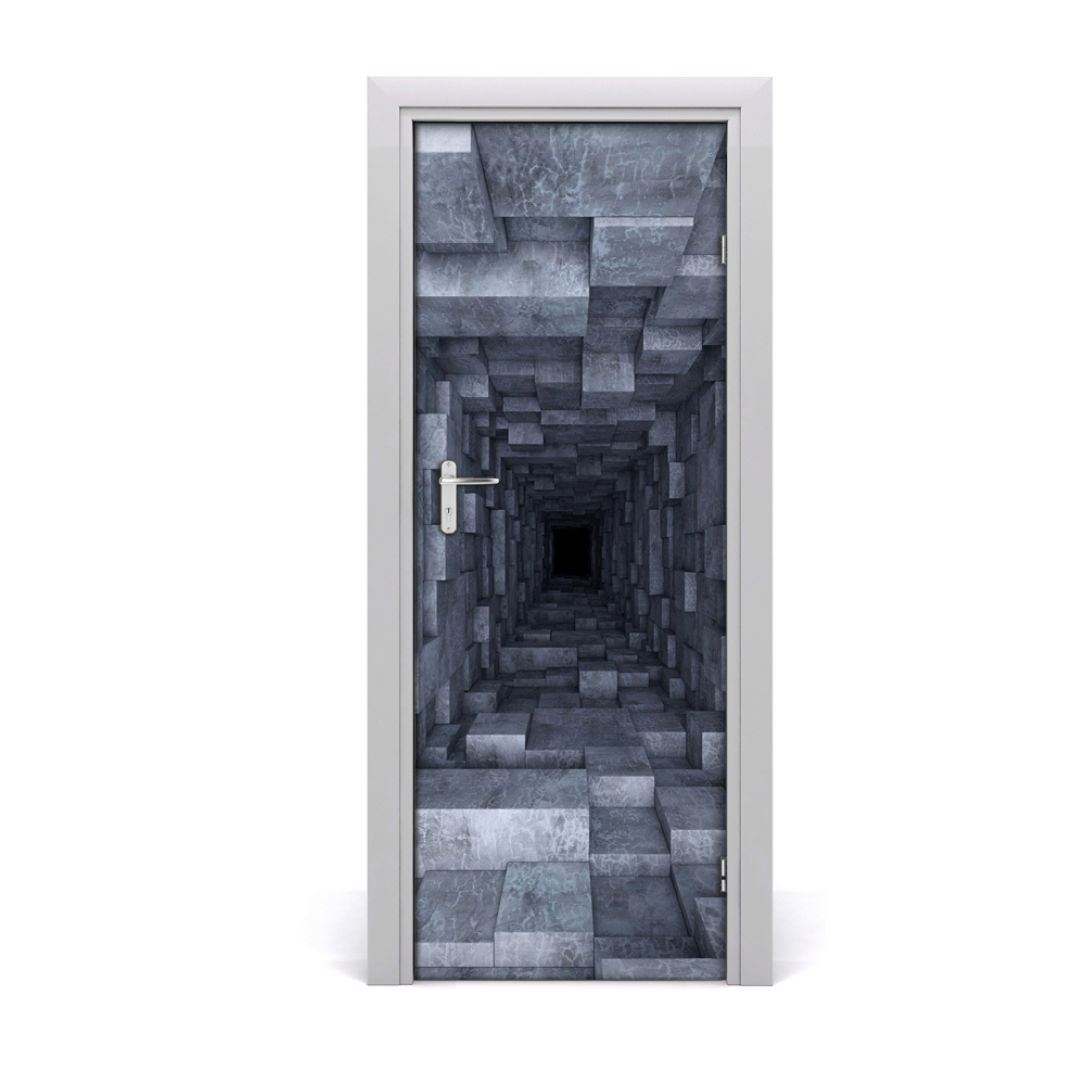 Naklejka samoprzylepna na drzwi Tunel