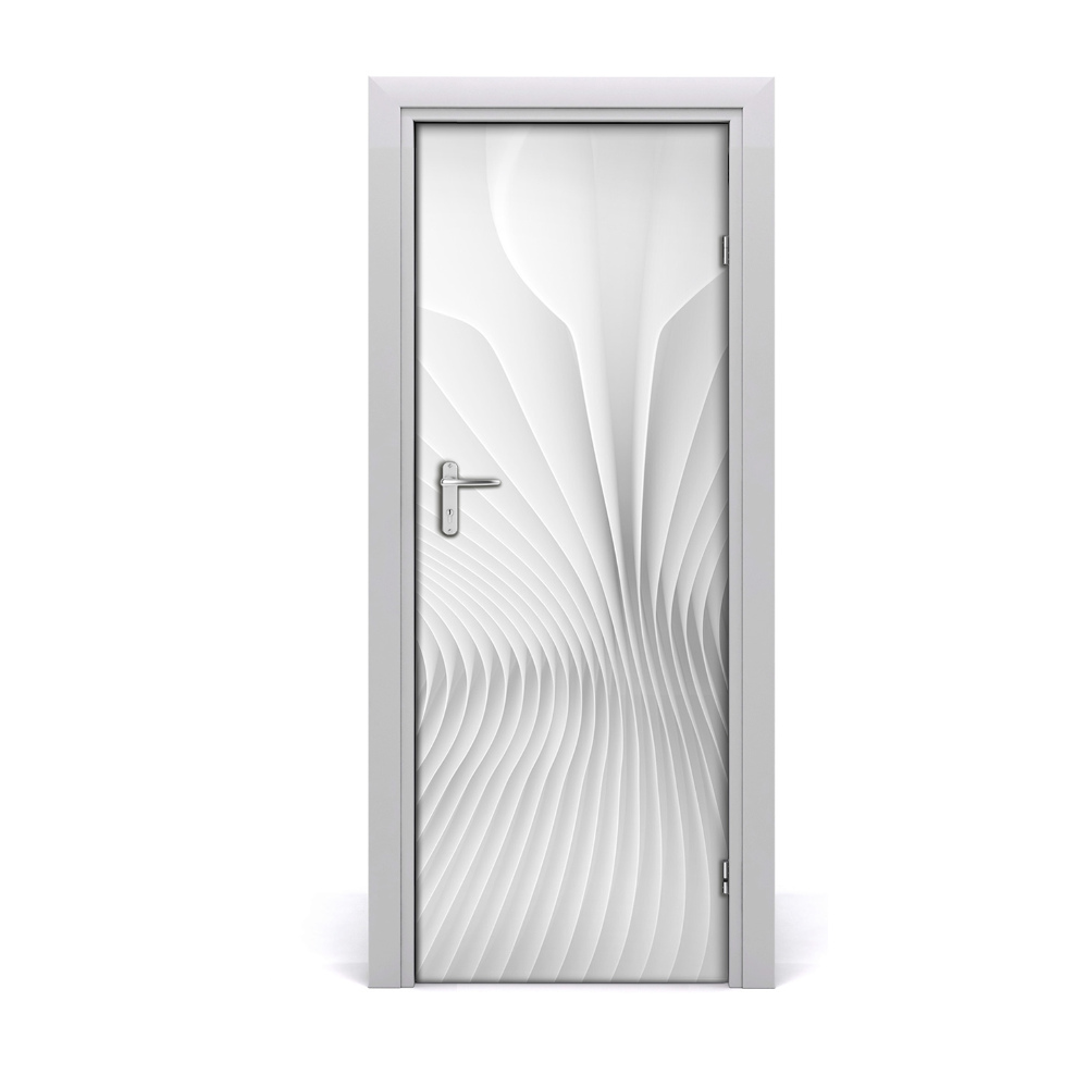 Naklejka samoprzylepna na drzwi Abstrakcja linie