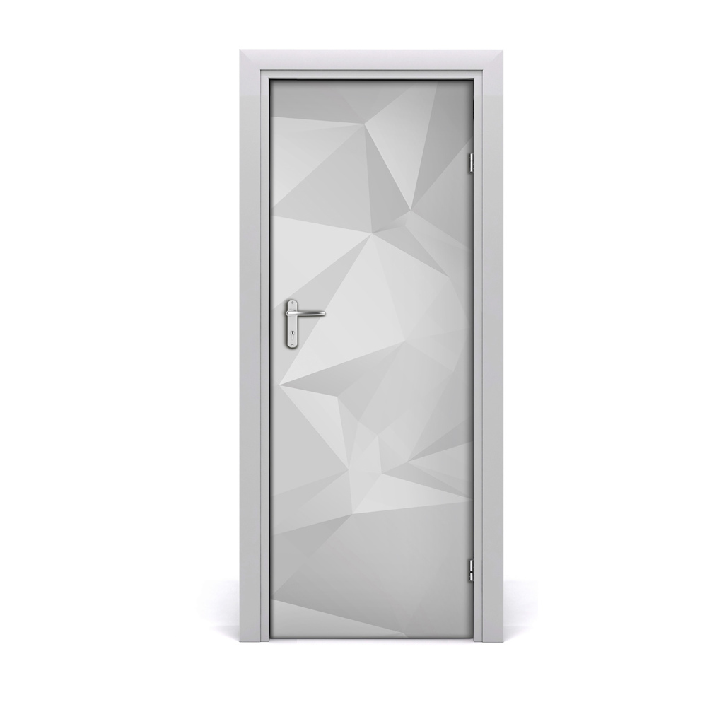 Naklejka samoprzylepna na drzwi Abstrakcja trójkąty