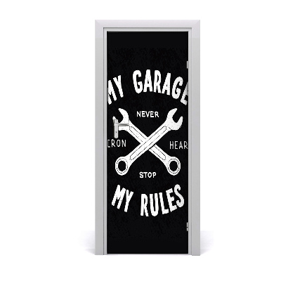 Naklejka fototapeta na drzwi Mój garaż