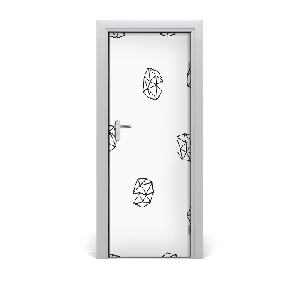 Naklejka fototapeta na drzwi Wzór w geometryczne kształty