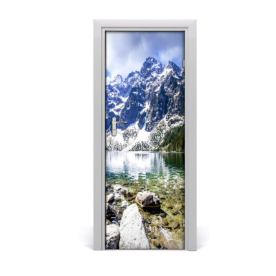 Naklejka fototapeta na drzwi Morskie oko góry Tatry