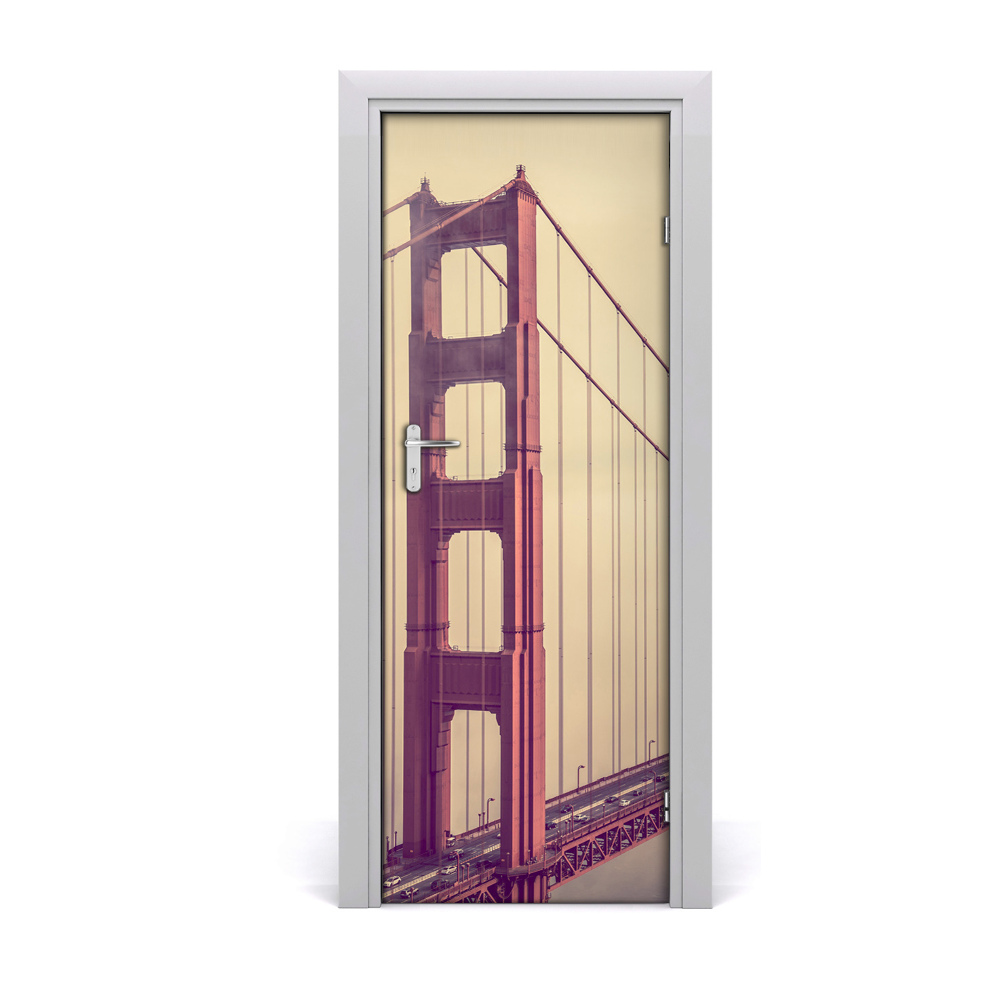 Fototapeta samoprzylepna drzwi Most we mgle San Francisco