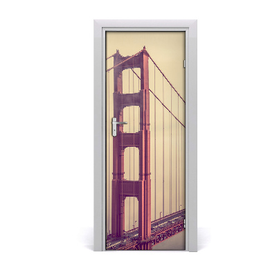 Fototapeta samoprzylepna drzwi Most we mgle San Francisco