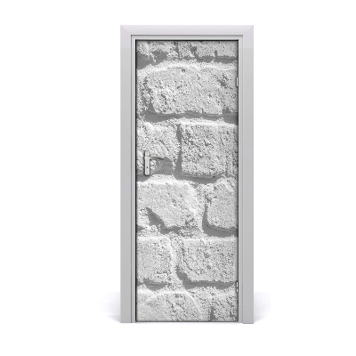 Naklejka fototapeta na drzwi Ceglana ściana zbliżenie