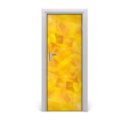 Naklejka samoprzylepna na drzwi Abstrakcja trójkąty