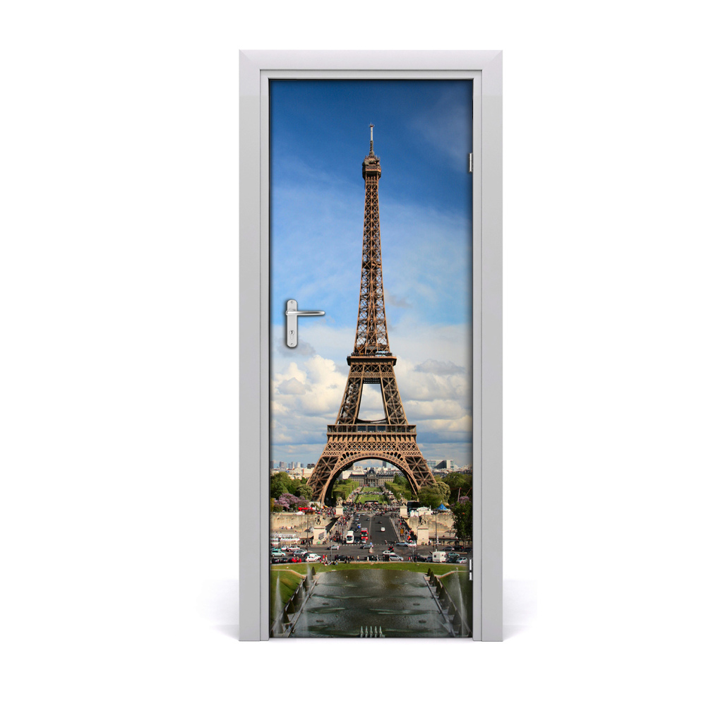 Fototapeta samoprzylepna na drzwi Wieża Eiffla na tle nieba