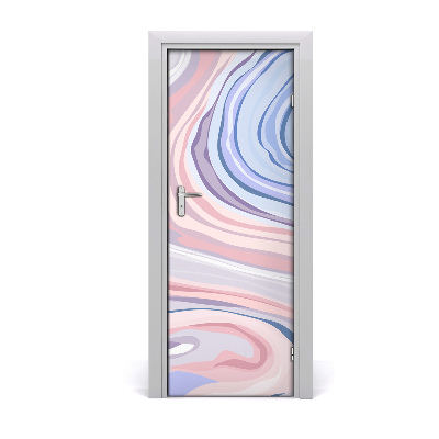 Naklejka samoprzylepna na drzwi Pudrowe fale