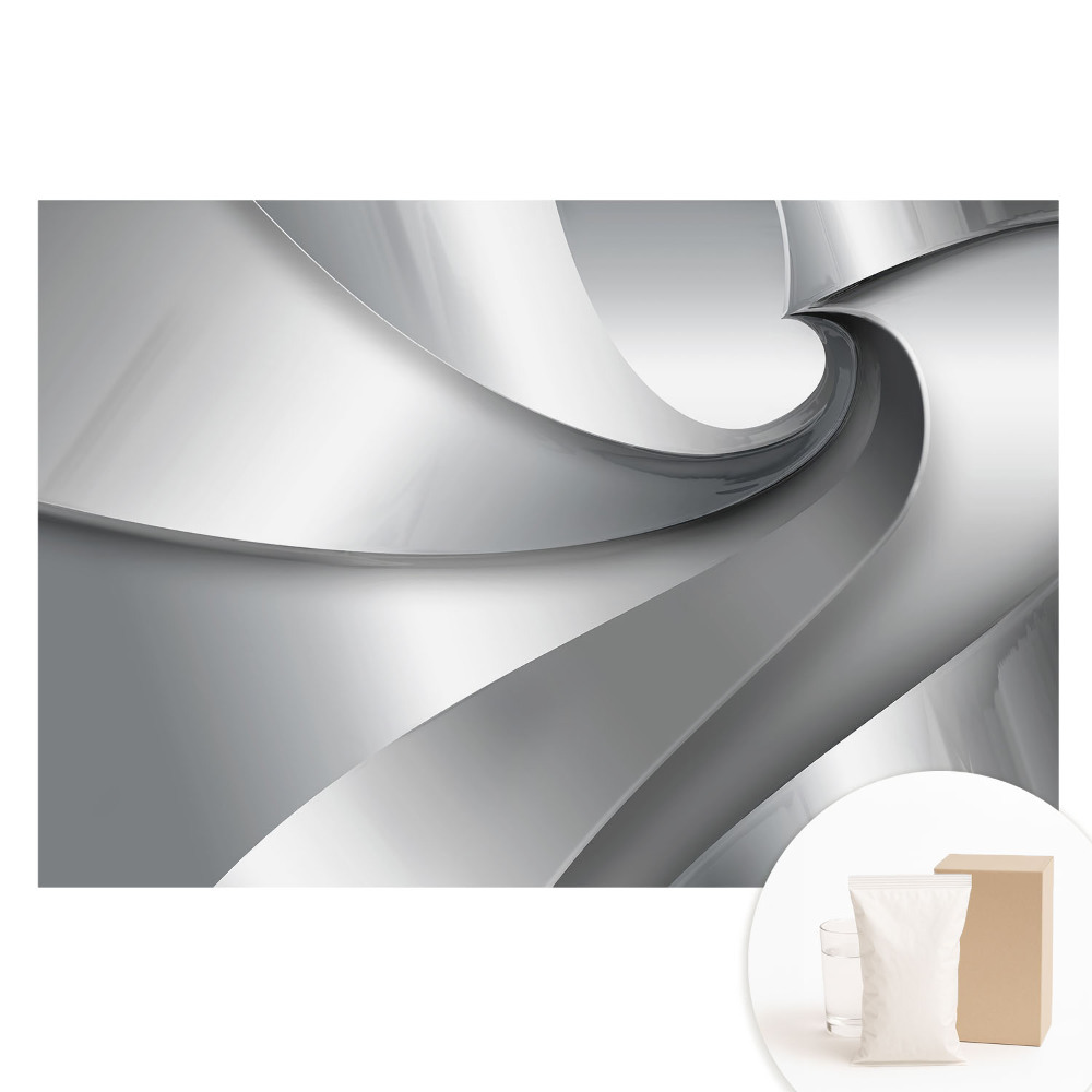 Fototapeta flizelinowa Nowoczesne dynamiczne spirale w odcieniach szarości