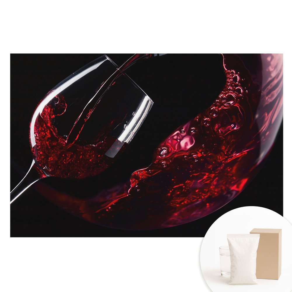 Fototapeta flizelinowa Kieliszek z wirującym winem