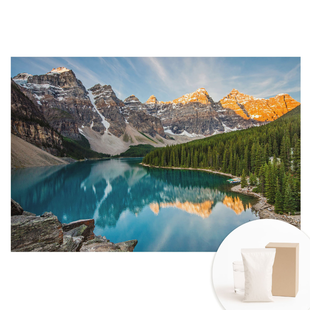 Tapeta fotograficzna na flizelinie Górska panorama z jeziorem