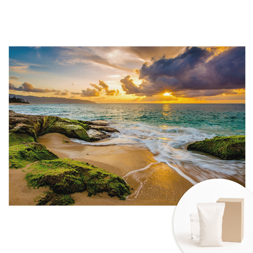 Tapeta fotograficzna na flizelinie Zachodzące słońce nad oceanem