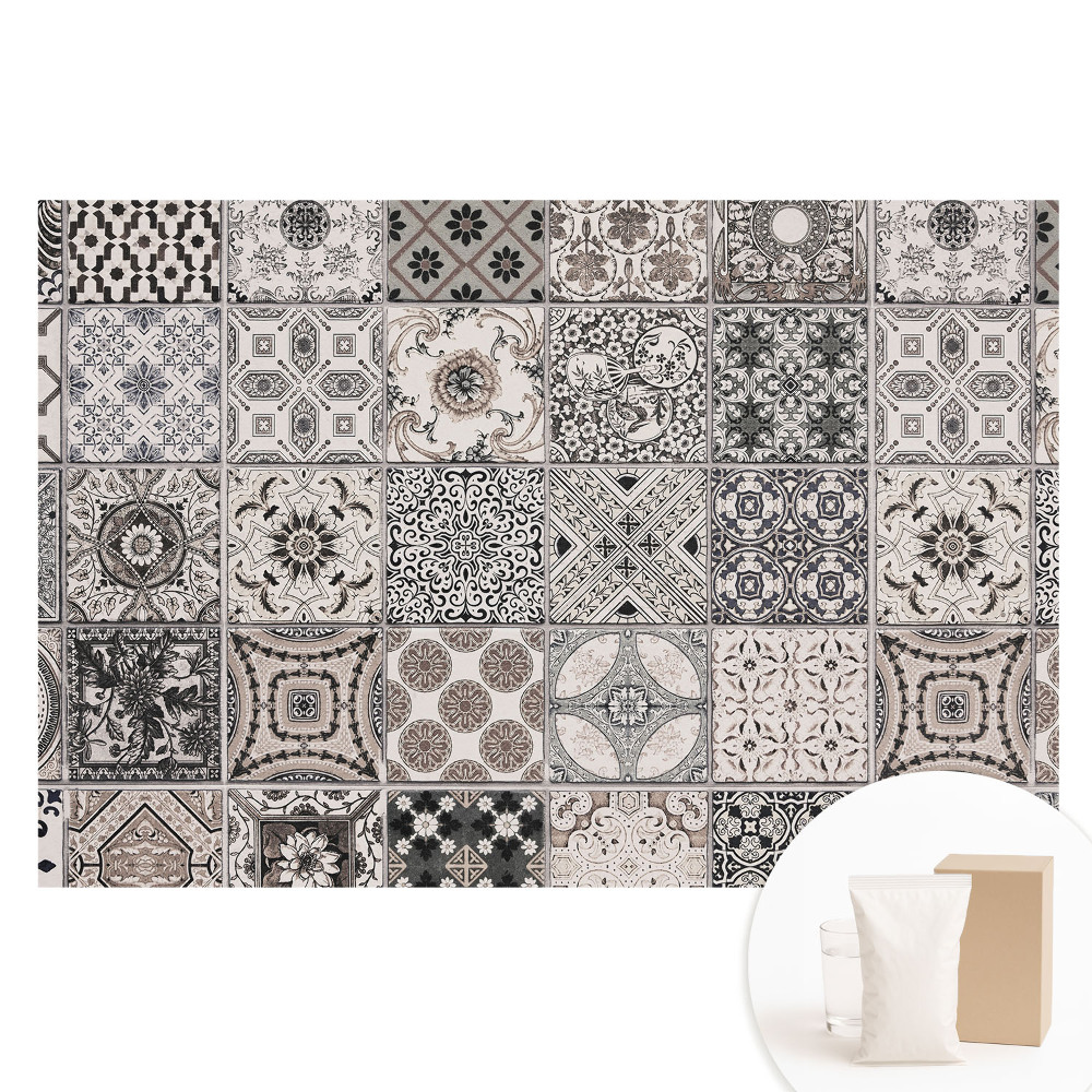 Duża fototapeta na ścianę Kafelki z klasycznymi wzorami