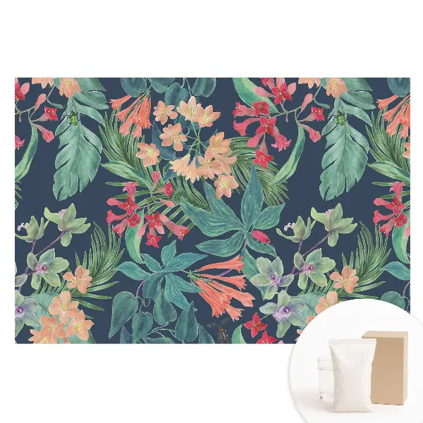 Tapeta flizelinowa fotograficzna Egzotyczna flora w eleganckich barwach