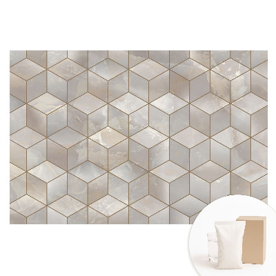 Tapeta fotograficzna na flizelinie Nowoczesna mozaika geometryczna odcienie szarości