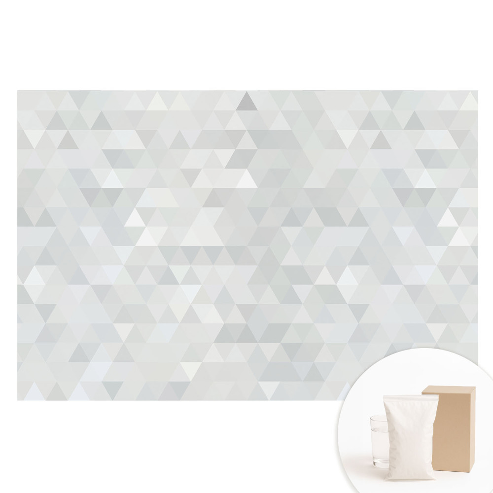 Duża fototapeta na ścianę Geometryczne trójkąty w szarościach