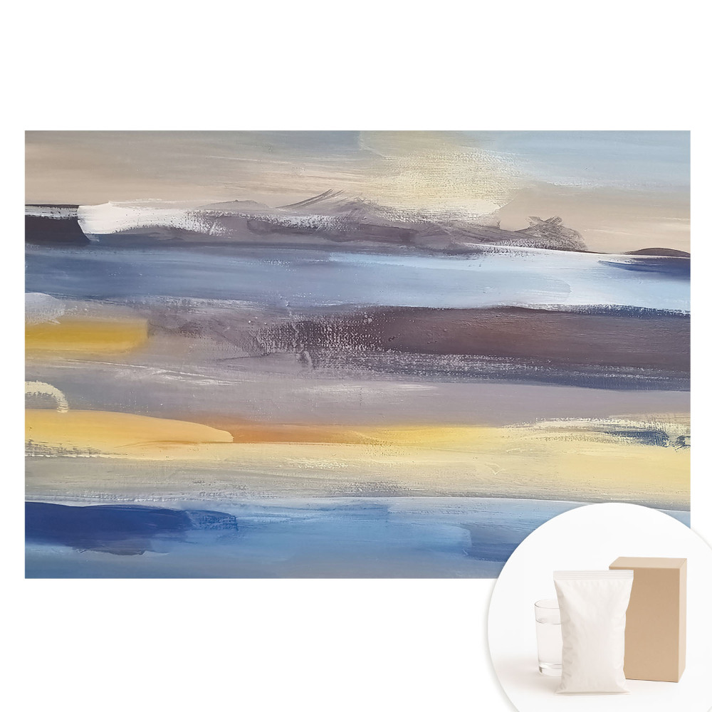 Fototapeta z nadrukiem na flizelinie Abstrakcyjny pejzaż w delikatnych barwach