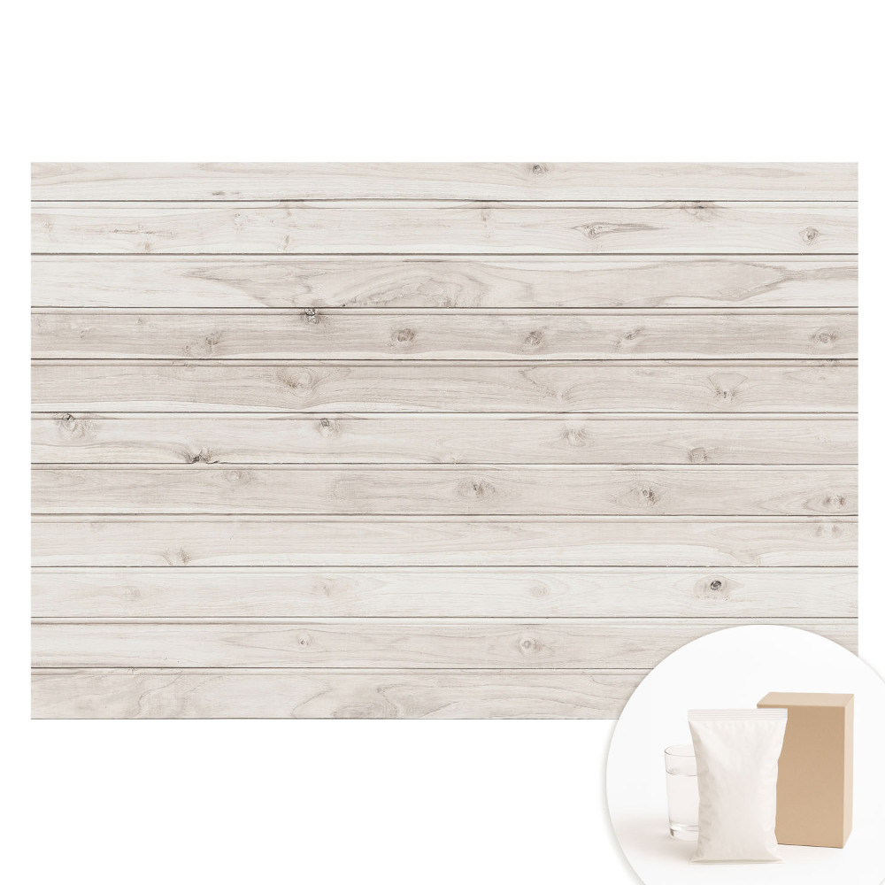 Fototapeta na flizelinie Jasne deski drewniane w poziomym układzie