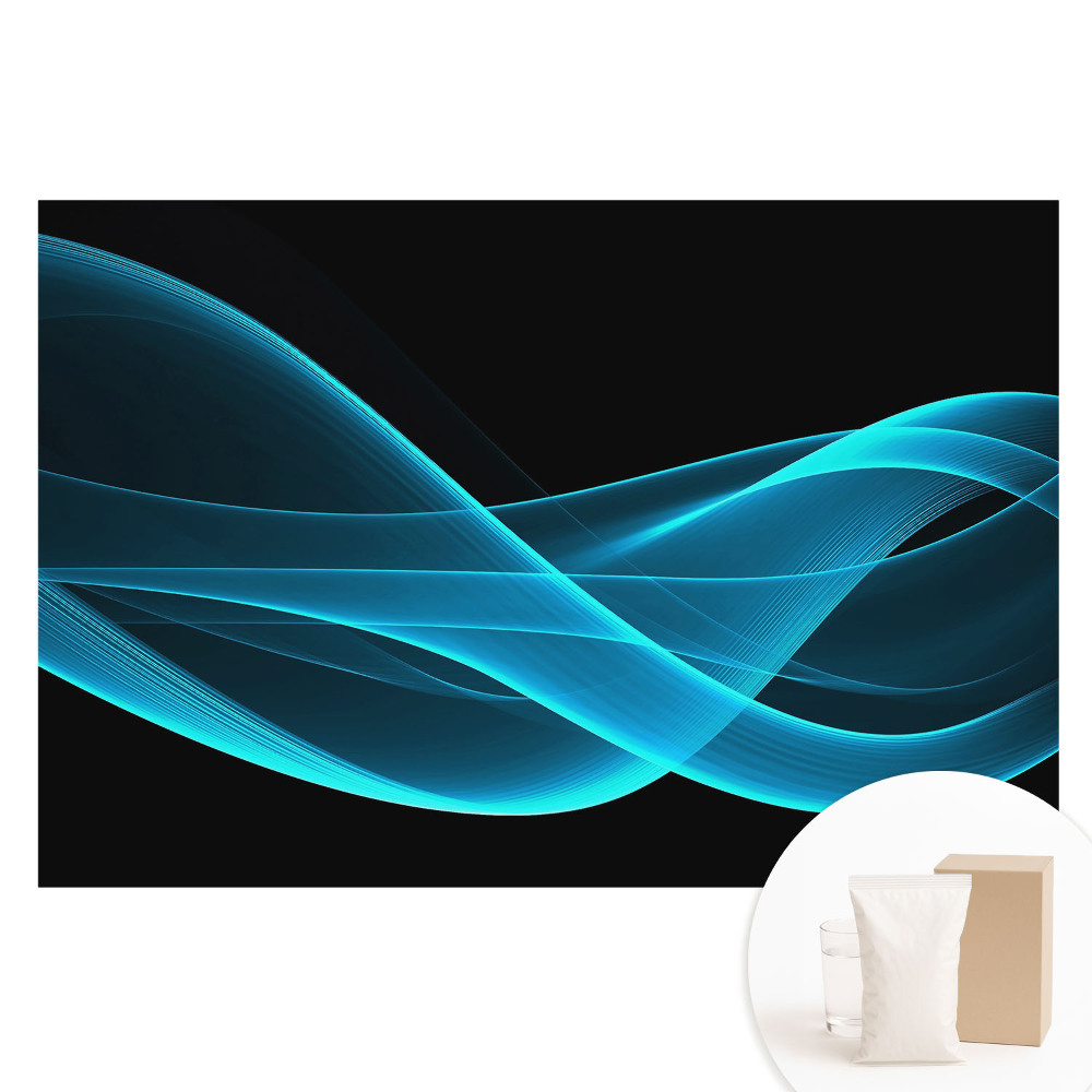 Fototapeta flizelinowa z nadrukiem Abstrakcyjne niebieskie fale