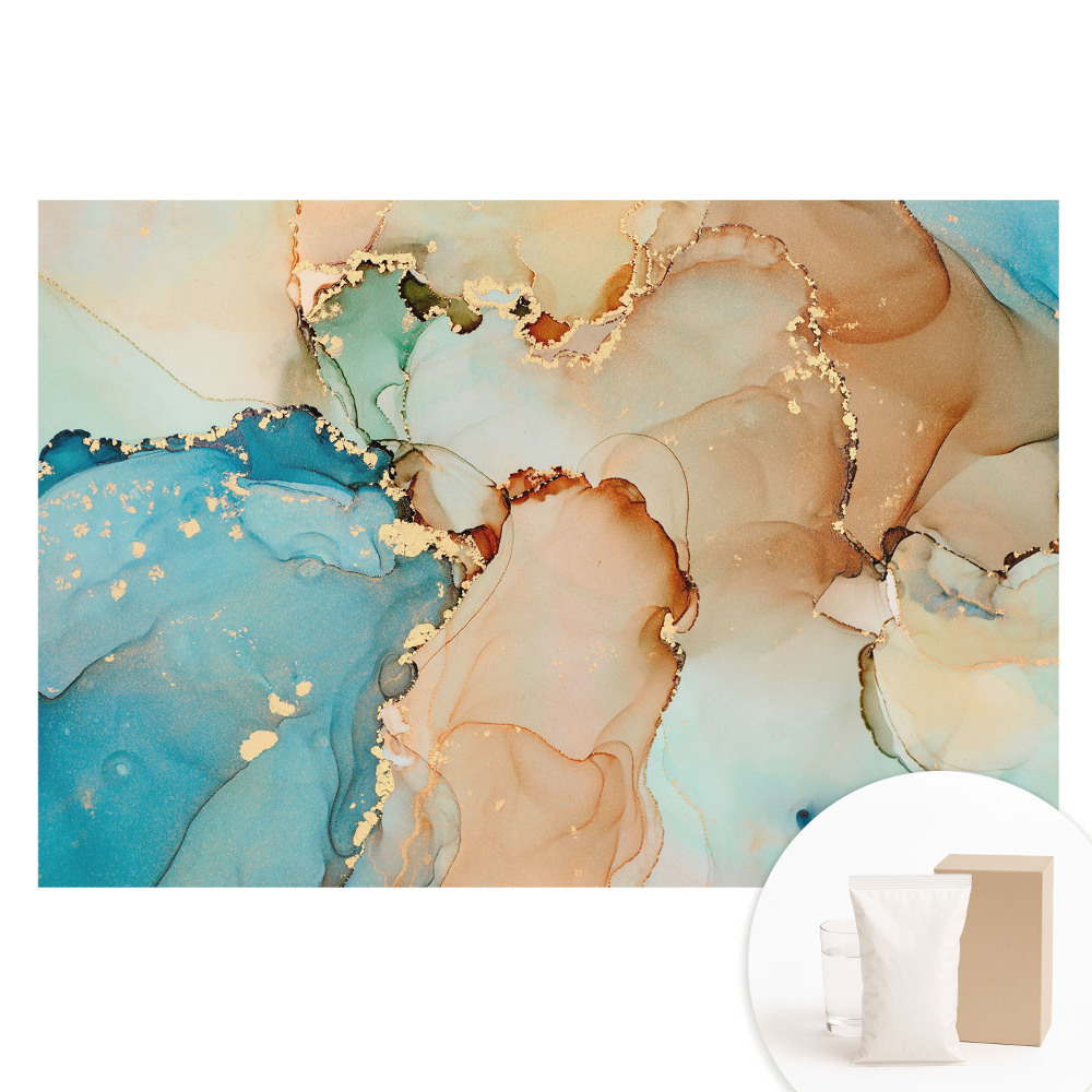 Fototapeta z nadrukiem na flizelinie Abstrakcyjne kolory harmonijna kompozycja