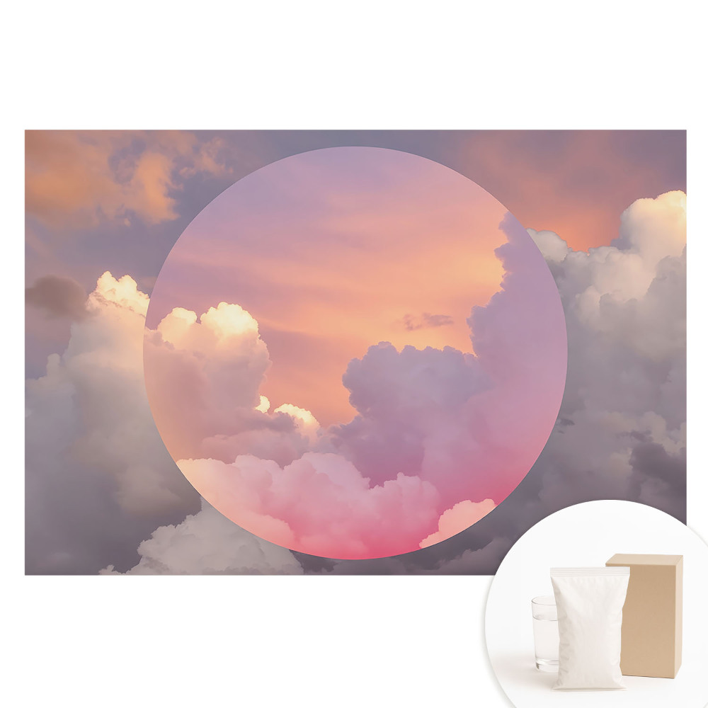 Fototapeta flizelinowa Pastelowa chmurna harmonia