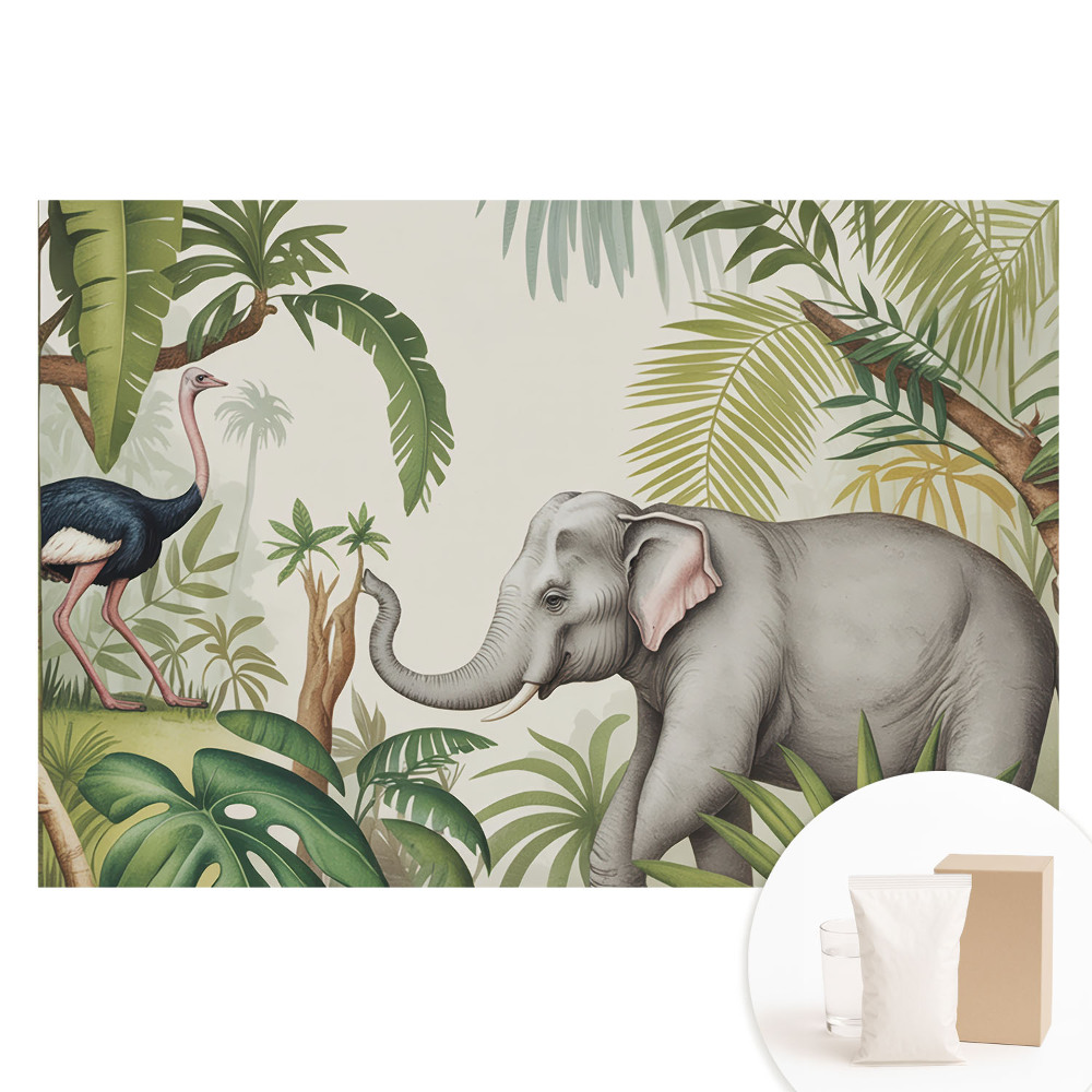 Fototapeta flizelinowa z nadrukiem Egzotyka natury w klasycznym stylu