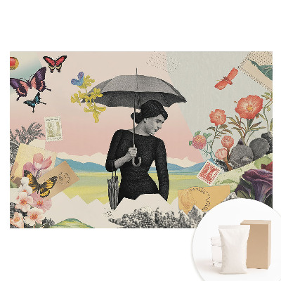 Fototapeta flizelinowa z nadrukiem Kolorowy kolaż retro surrealizm