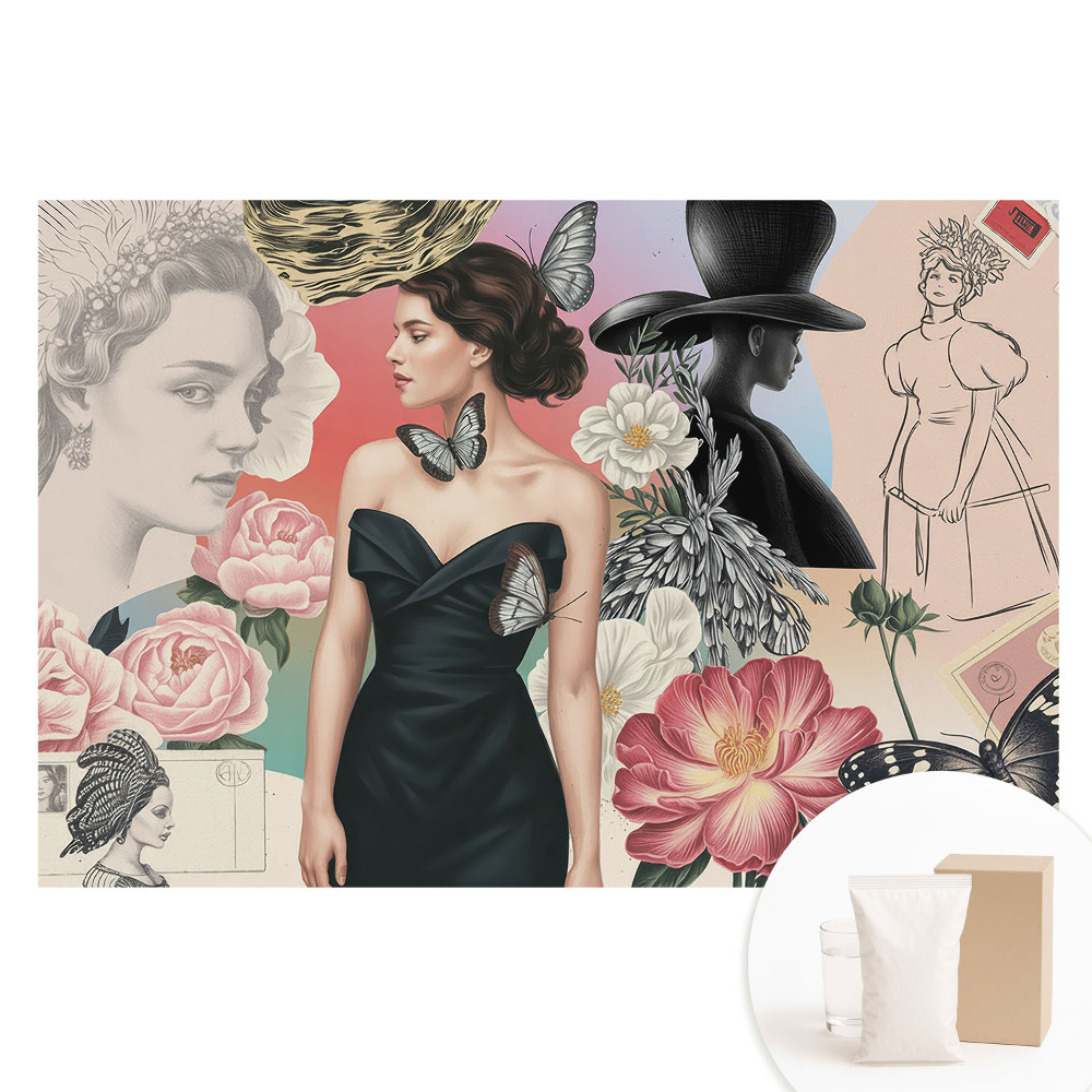 Duża fototapeta na ścianę Elegancja i romantyzm w klasycznym stylu