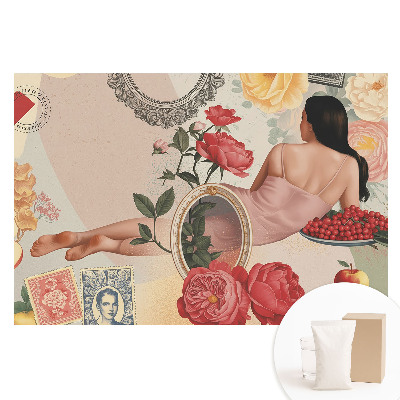 Fototapeta flizelinowa z nadrukiem Romantyczna kompozycja kwiatowa