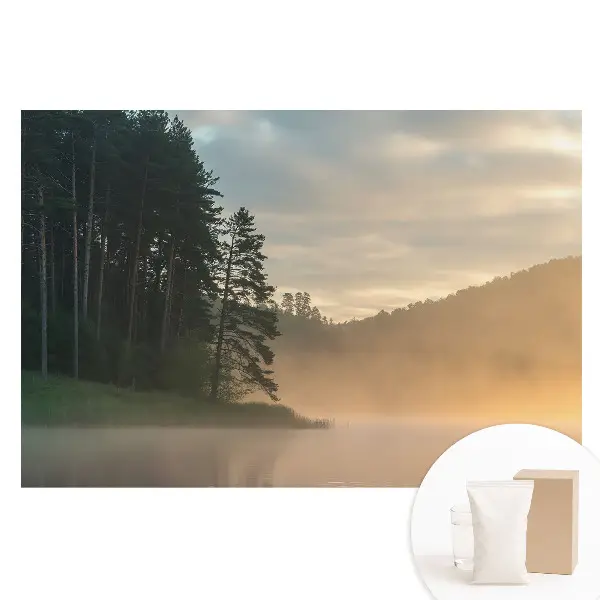 Flizelinowa fototapeta Mglisty pejzaż o poranku