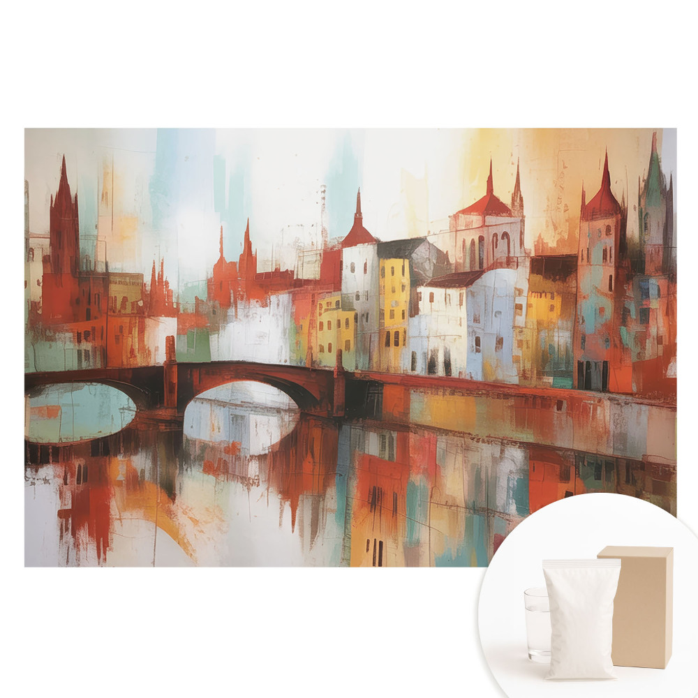 Tapeta fotograficzna na flizelinie Kolorowa panorama miasta