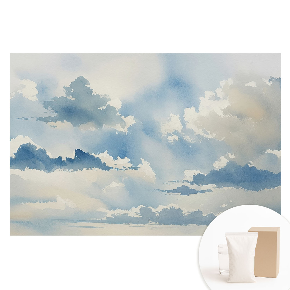 Fototapeta z nadrukiem na flizelinie Malarska harmonia chmur